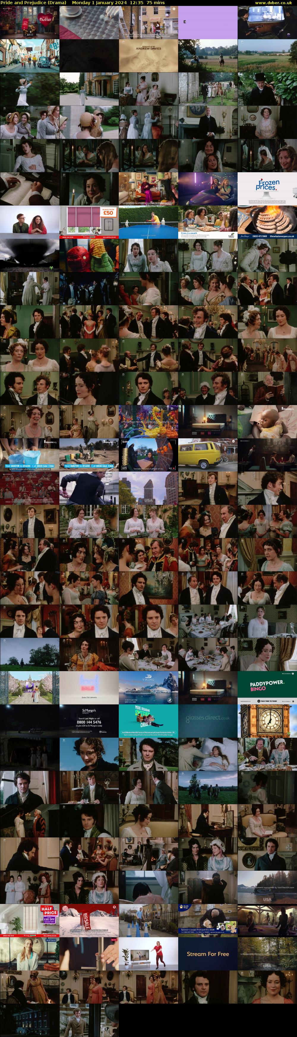 Pride and Prejudice (Drama) Monday 1 January 2024 12:35 - 13:50