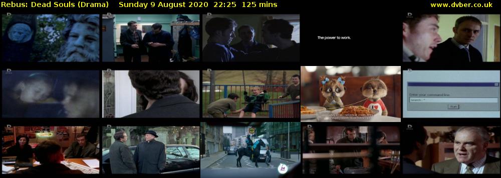 Rebus: Dead Souls (Drama) Sunday 9 August 2020 22:25 - 00:30