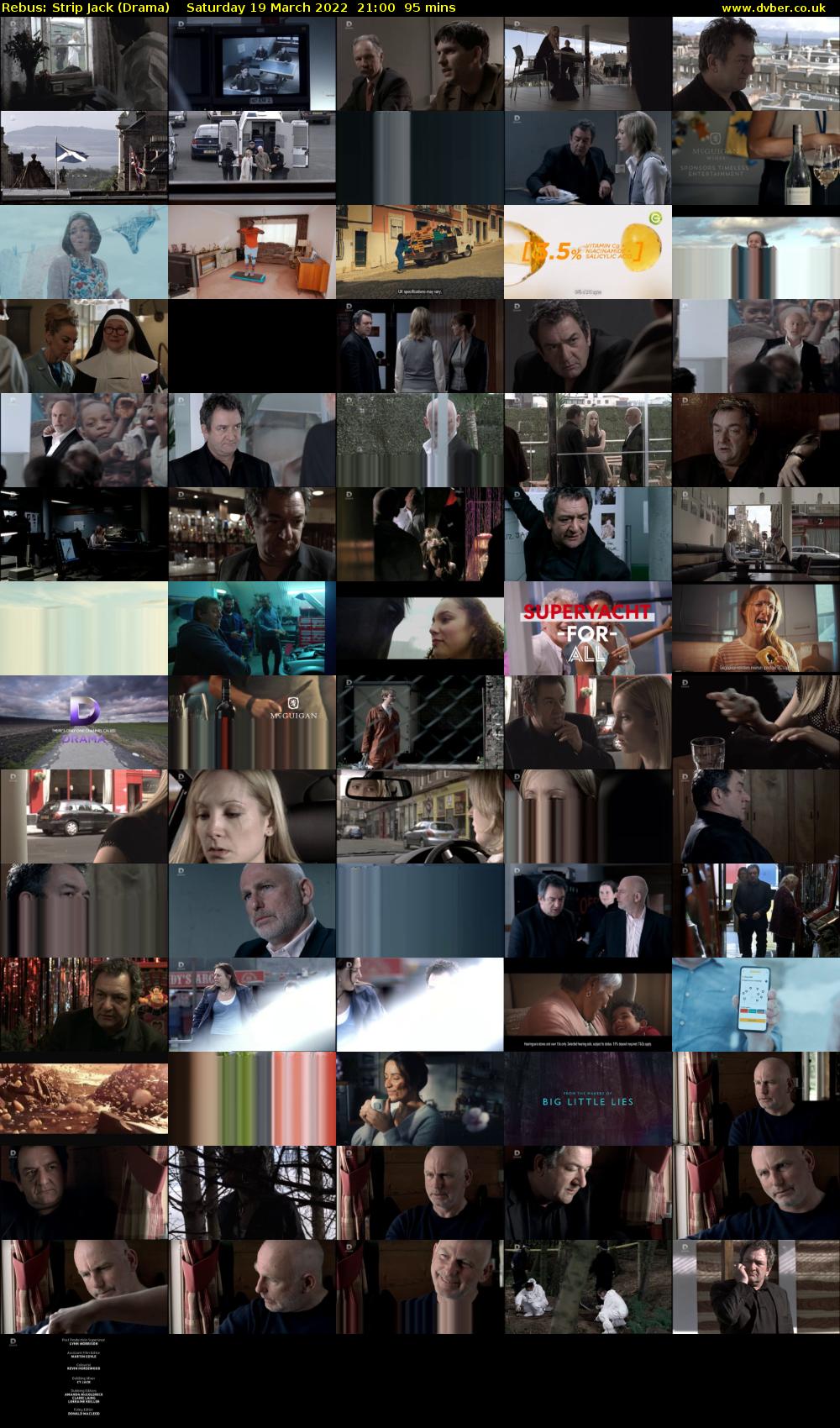Rebus: Strip Jack (Drama) Saturday 19 March 2022 21:00 - 22:35