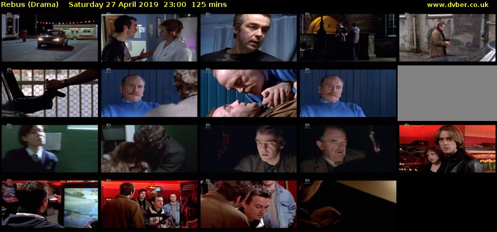 Rebus (Drama) Saturday 27 April 2019 23:00 - 01:05