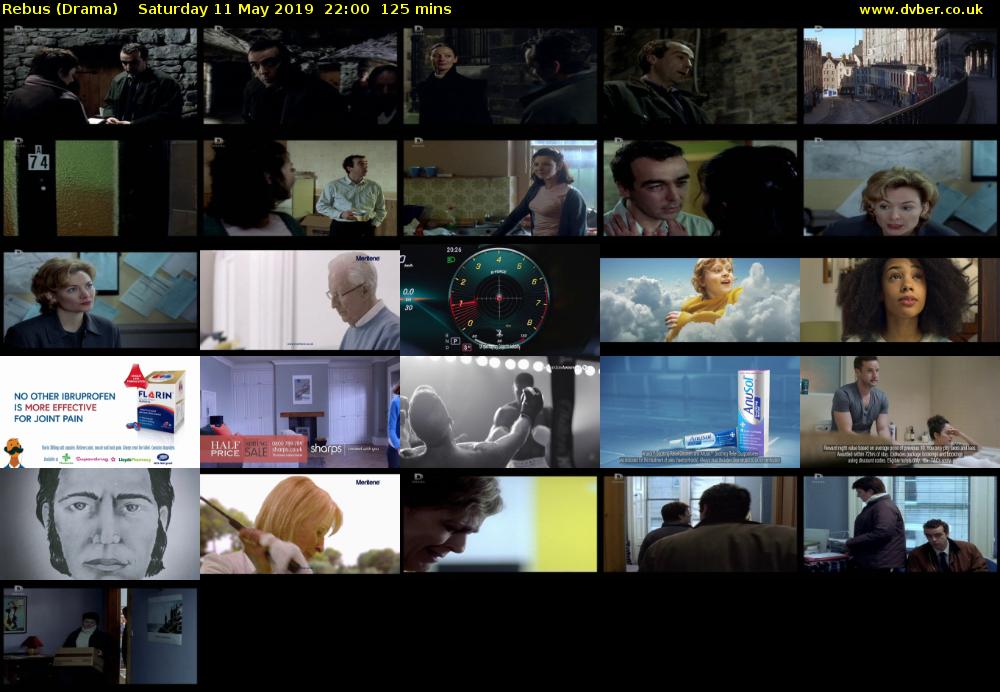 Rebus (Drama) Saturday 11 May 2019 22:00 - 00:05