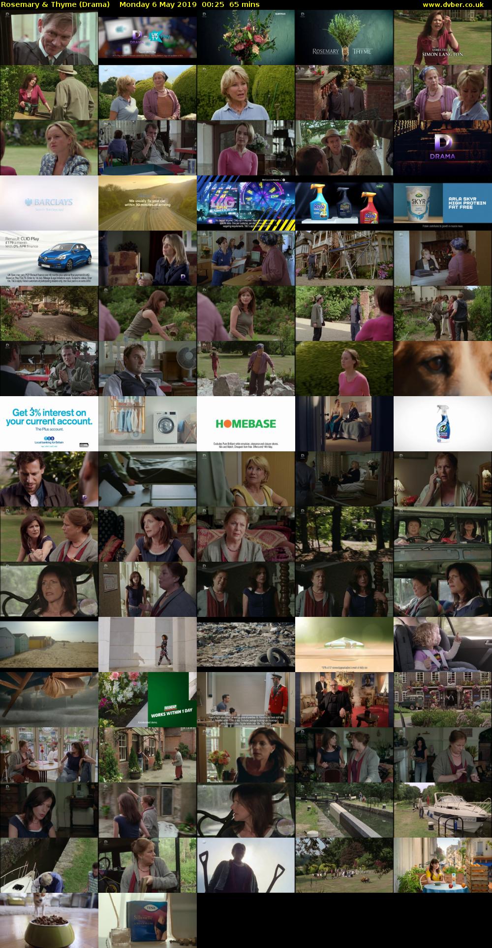 Rosemary & Thyme (Drama) Monday 6 May 2019 00:25 - 01:30