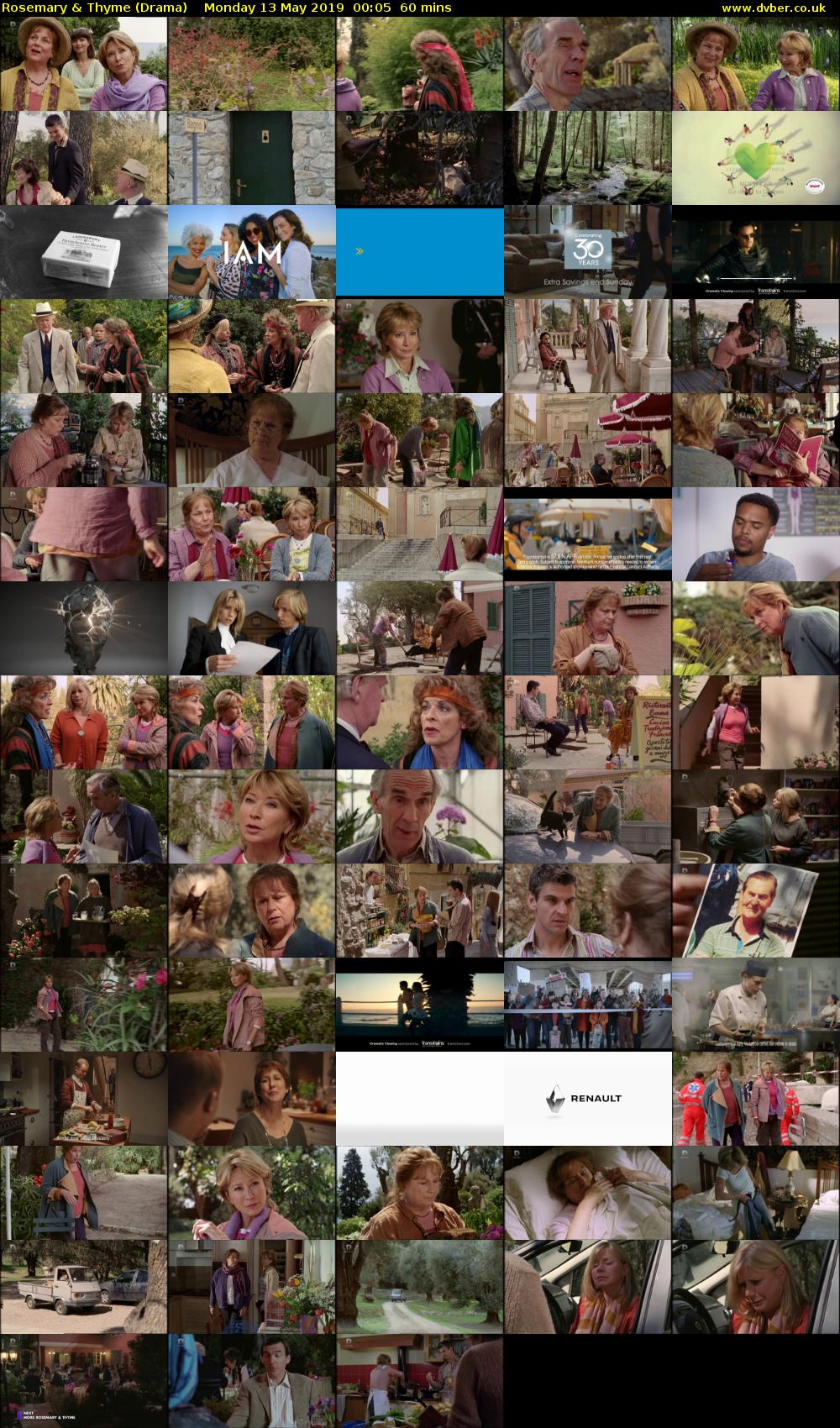 Rosemary & Thyme (Drama) Monday 13 May 2019 00:05 - 01:05