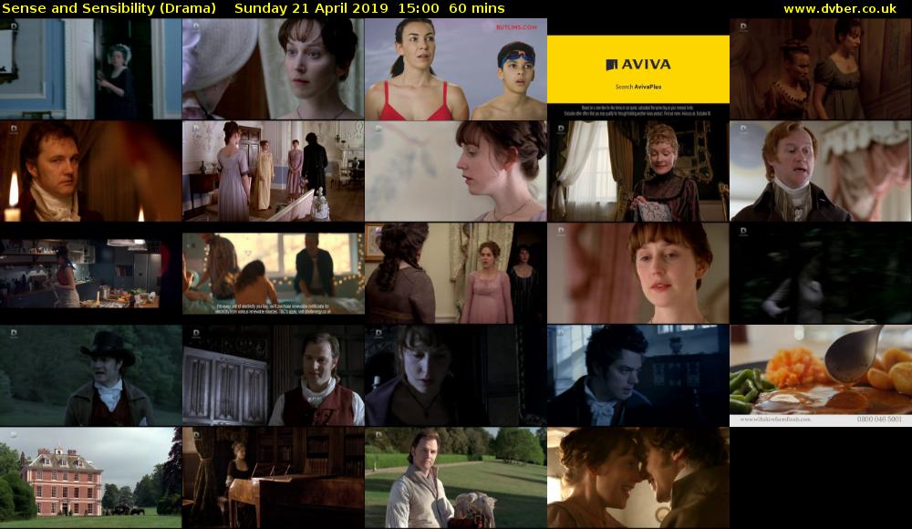 Sense and Sensibility (Drama) Sunday 21 April 2019 15:00 - 16:00