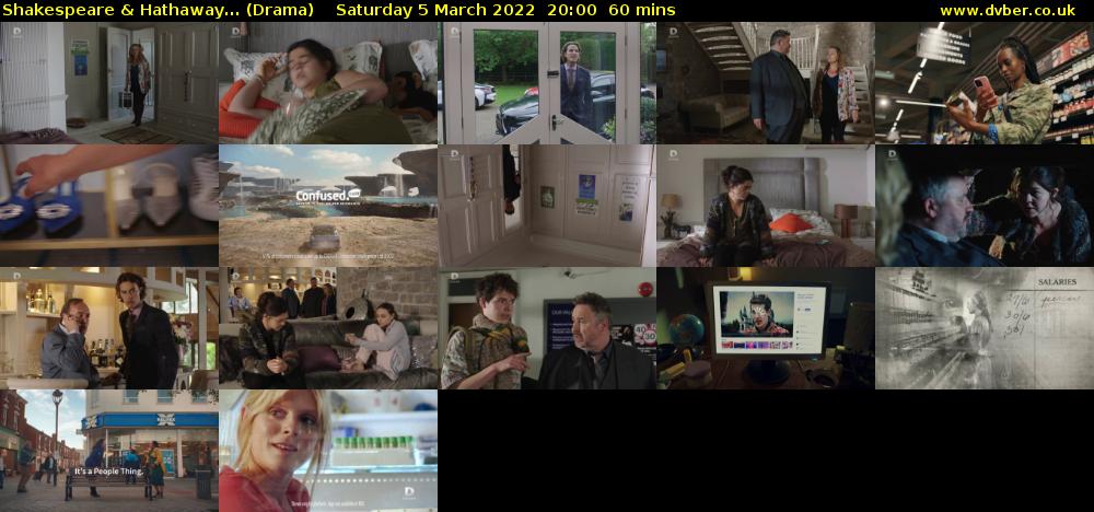 Shakespeare & Hathaway... (Drama) Saturday 5 March 2022 20:00 - 21:00