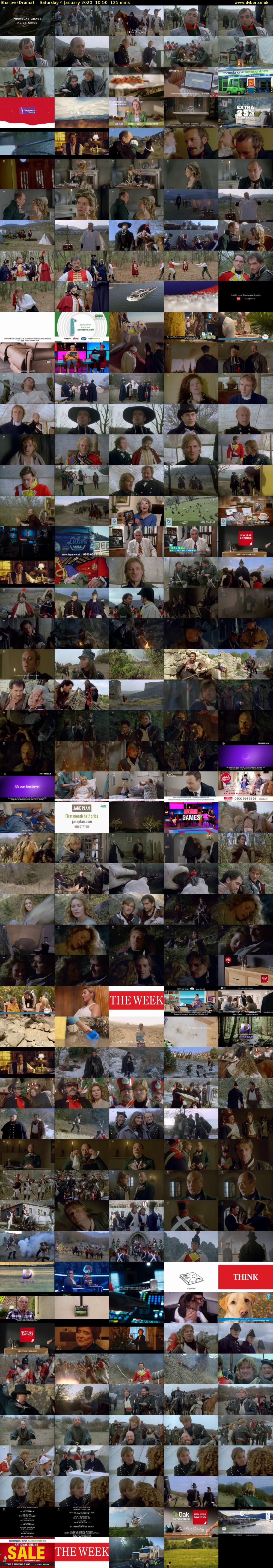 Sharpe (Drama) Saturday 4 January 2020 10:50 - 12:55