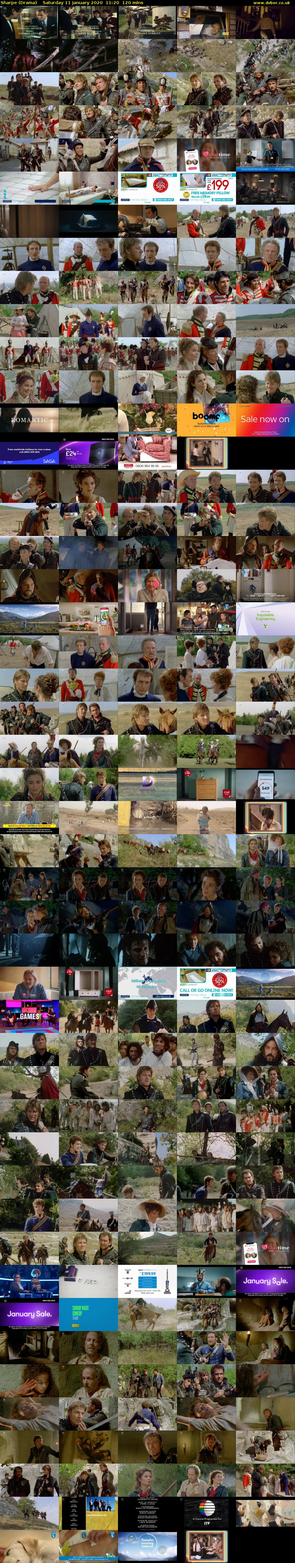 Sharpe (Drama) Saturday 11 January 2020 11:20 - 13:20