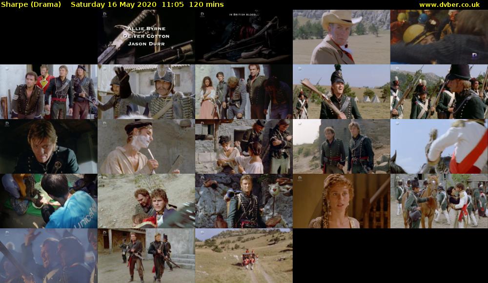 Sharpe (Drama) Saturday 16 May 2020 11:05 - 13:05