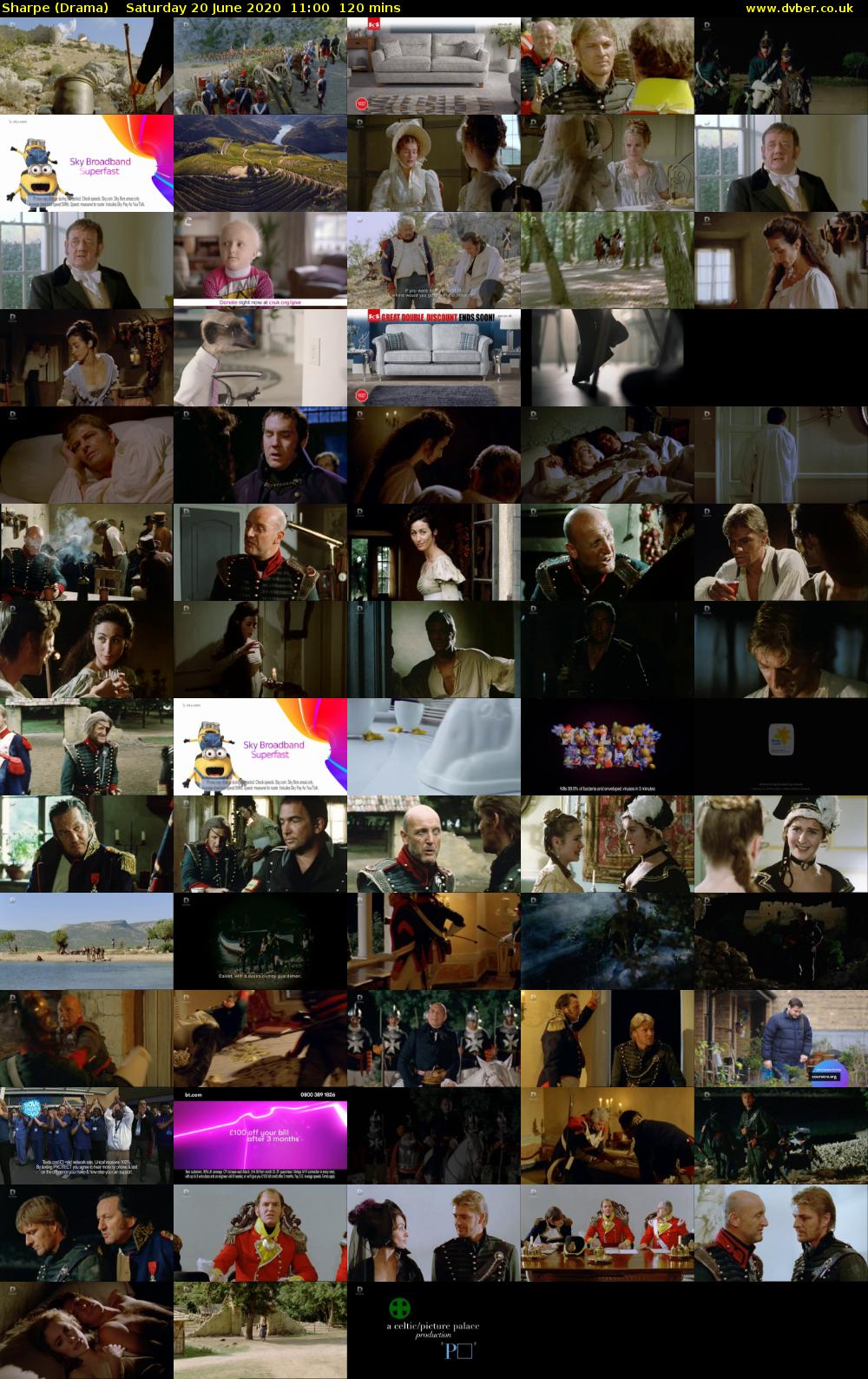 Sharpe (Drama) Saturday 20 June 2020 11:00 - 13:00