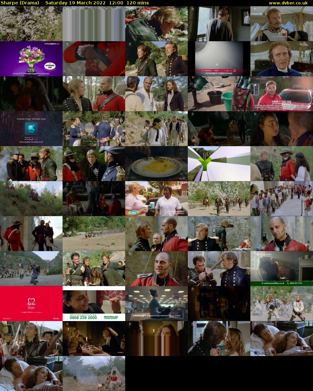 Sharpe (Drama) Saturday 19 March 2022 12:00 - 14:00
