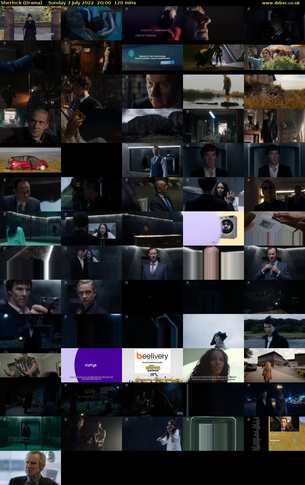 Sherlock (Drama) Sunday 3 July 2022 20:00 - 22:00