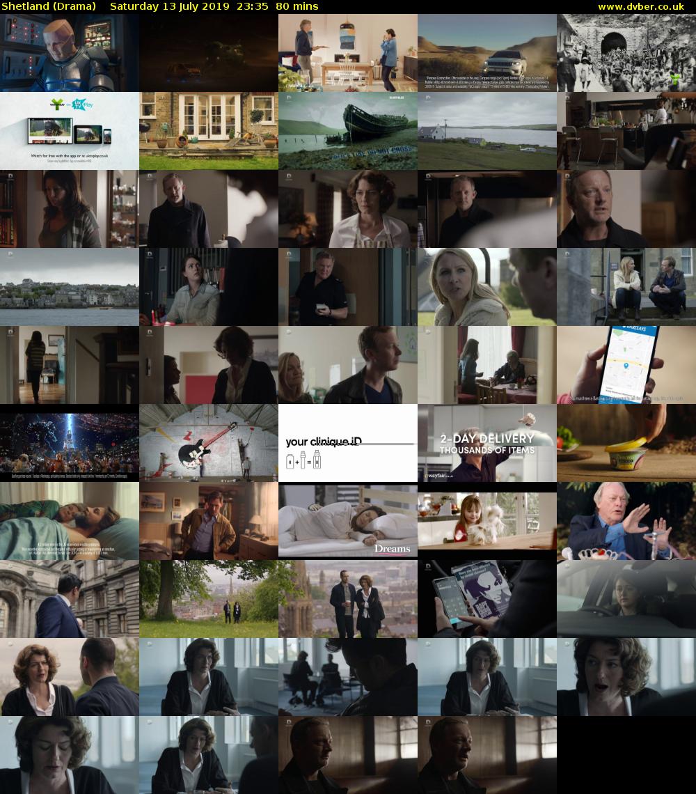 Shetland (Drama) Saturday 13 July 2019 23:35 - 00:55