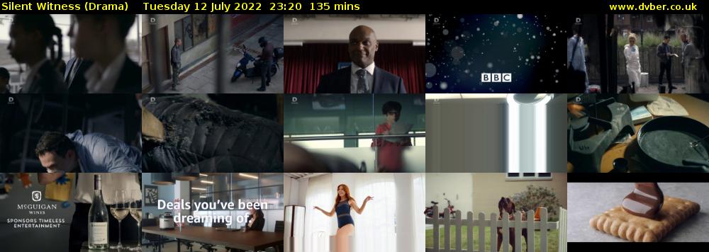 Silent Witness (Drama) Tuesday 12 July 2022 23:20 - 01:35