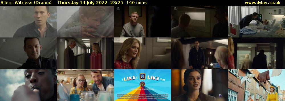 Silent Witness (Drama) Thursday 14 July 2022 23:25 - 01:45