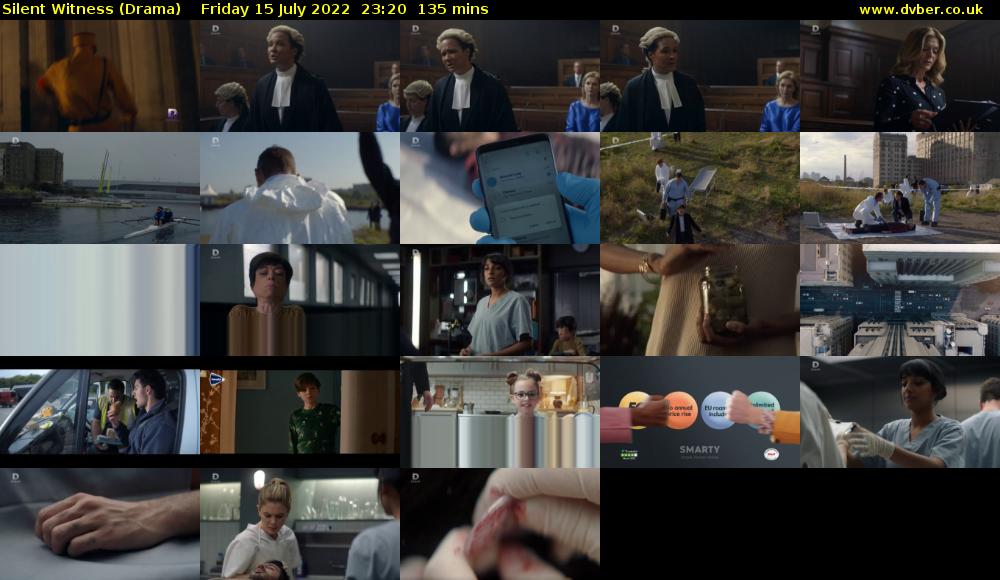 Silent Witness (Drama) Friday 15 July 2022 23:20 - 01:35