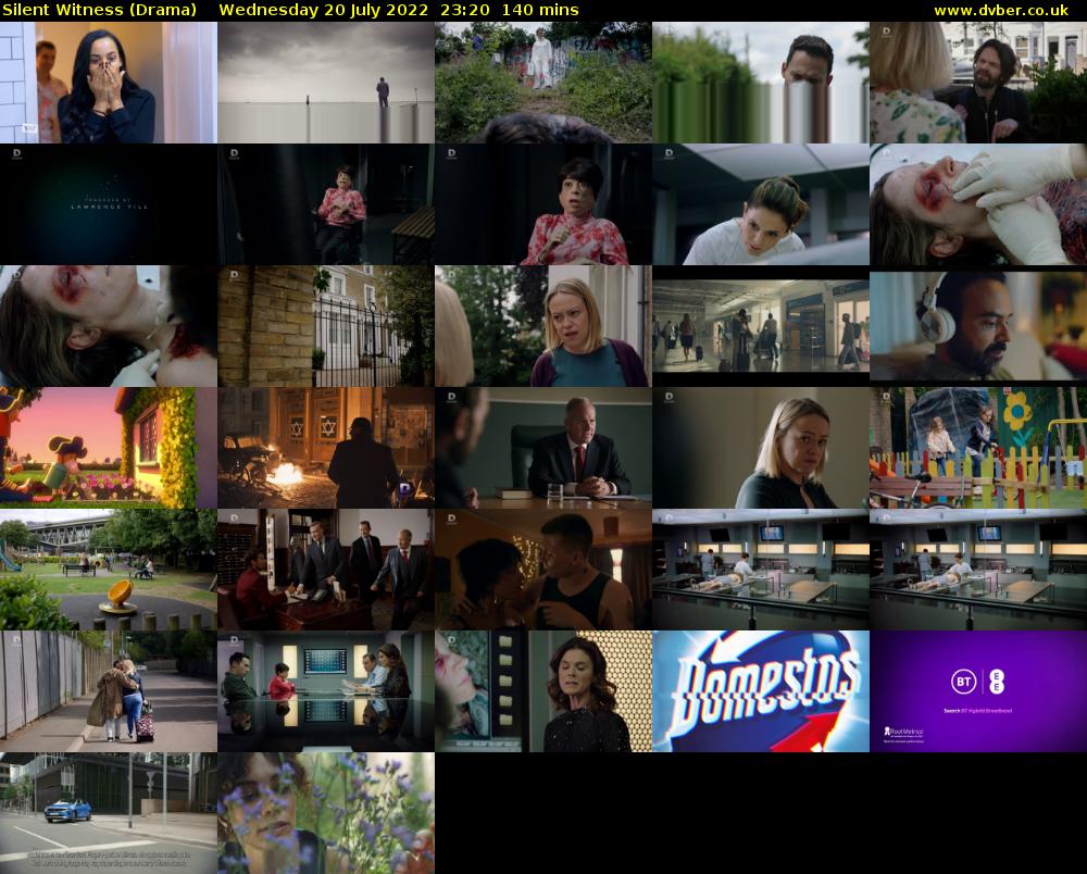 Silent Witness (Drama) Wednesday 20 July 2022 23:20 - 01:40