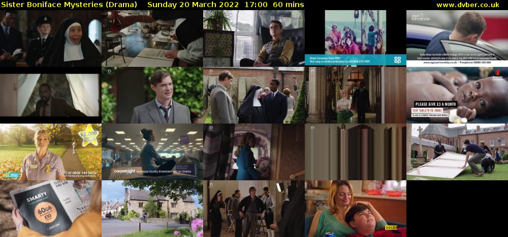 Sister Boniface Mysteries (Drama) Sunday 20 March 2022 17:00 - 18:00