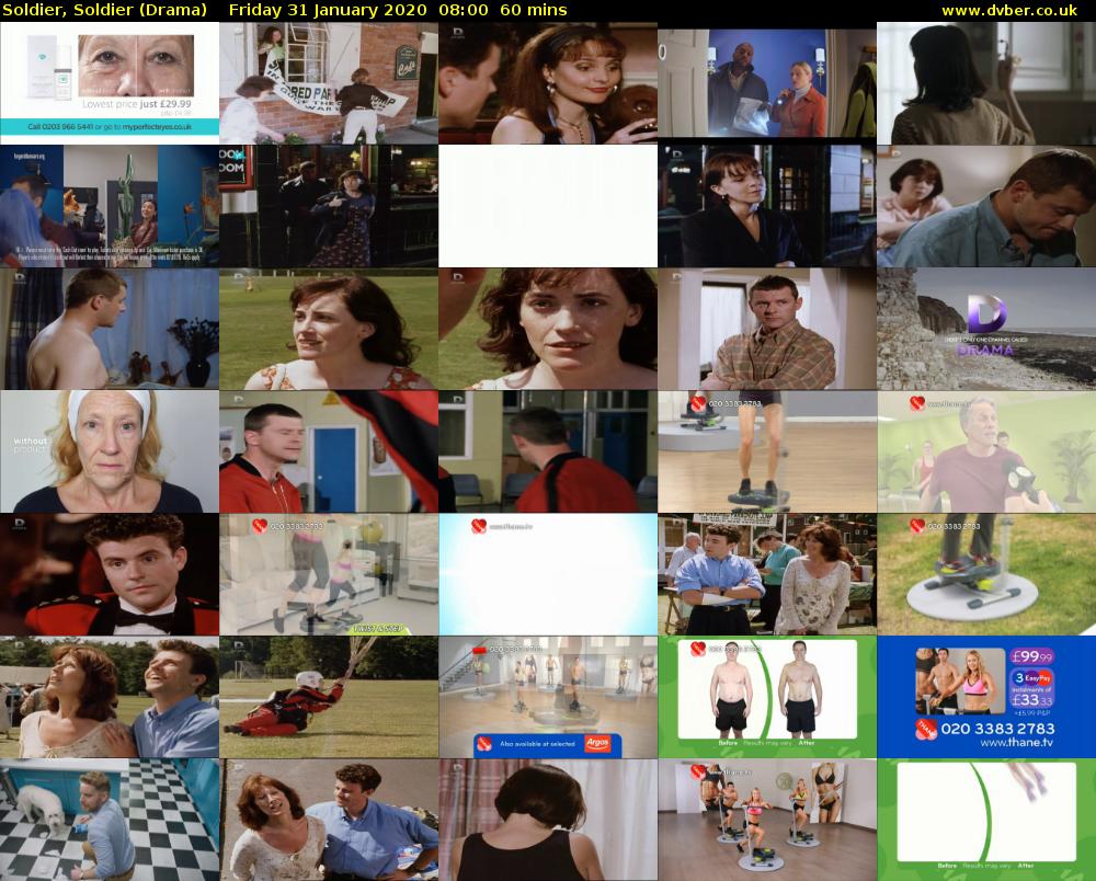Soldier, Soldier (Drama) Friday 31 January 2020 08:00 - 09:00