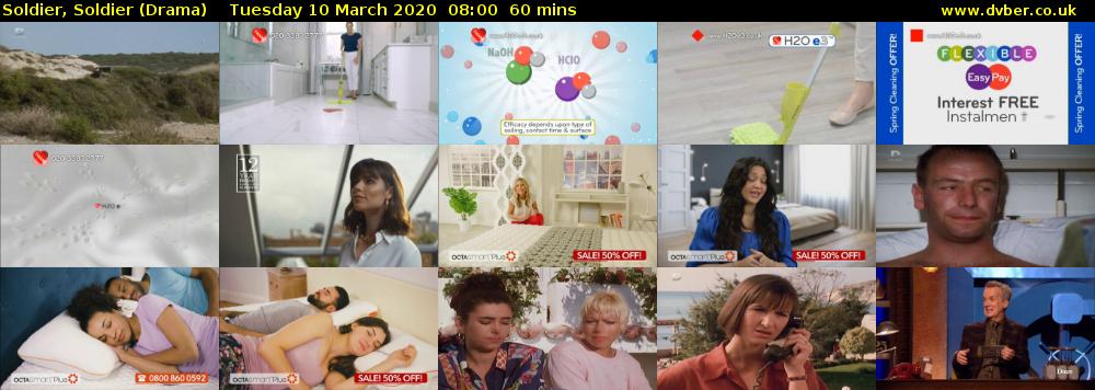 Soldier, Soldier (Drama) Tuesday 10 March 2020 08:00 - 09:00
