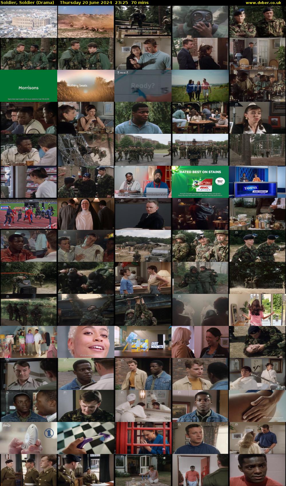 Soldier, Soldier (Drama) Thursday 20 June 2024 23:25 - 00:35