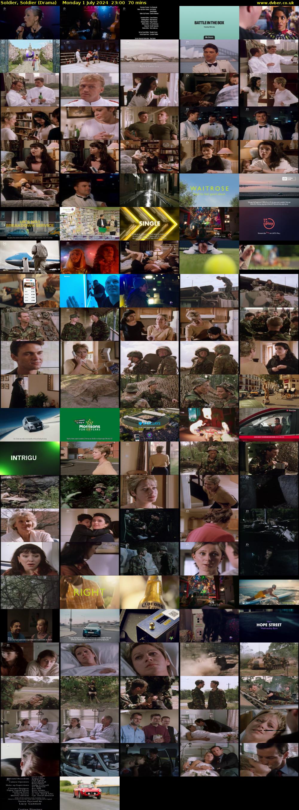Soldier, Soldier (Drama) Monday 1 July 2024 23:00 - 00:10