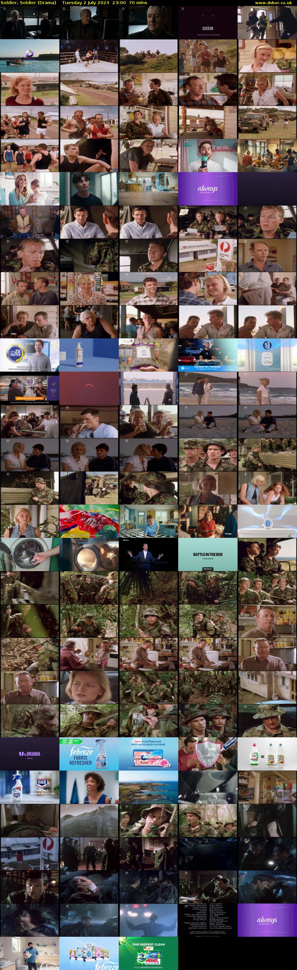 Soldier, Soldier (Drama) Tuesday 2 July 2024 23:00 - 00:10