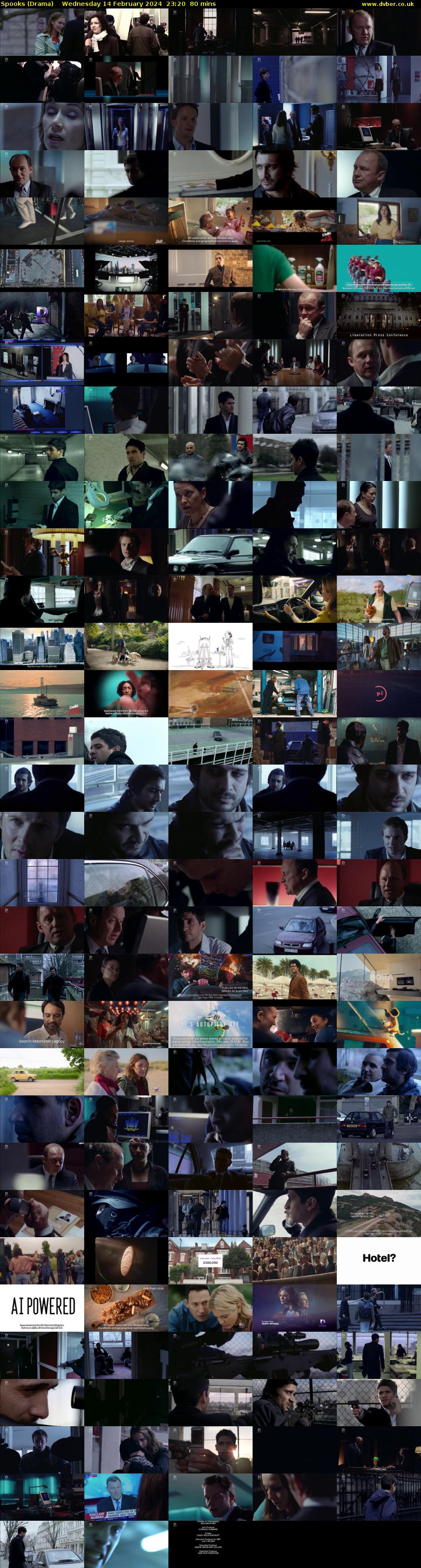 Spooks (Drama) Wednesday 14 February 2024 23:20 - 00:40