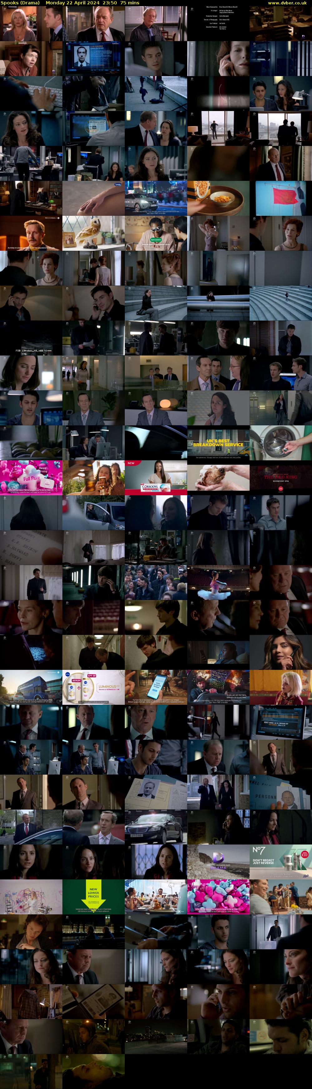 Spooks (Drama) Monday 22 April 2024 23:50 - 01:05