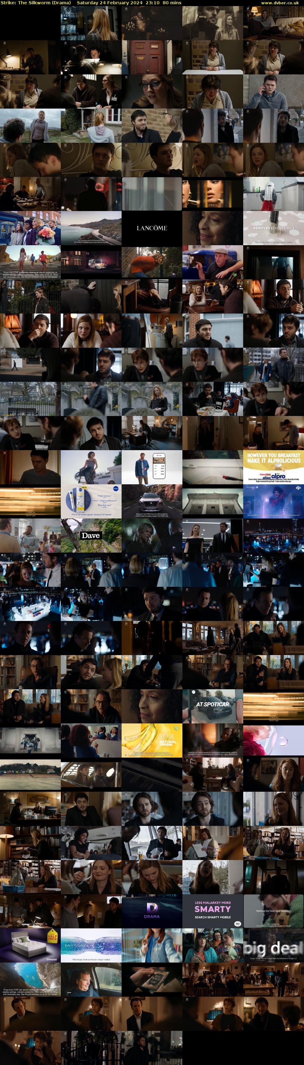 Strike: The Silkworm (Drama) Saturday 24 February 2024 23:10 - 00:30
