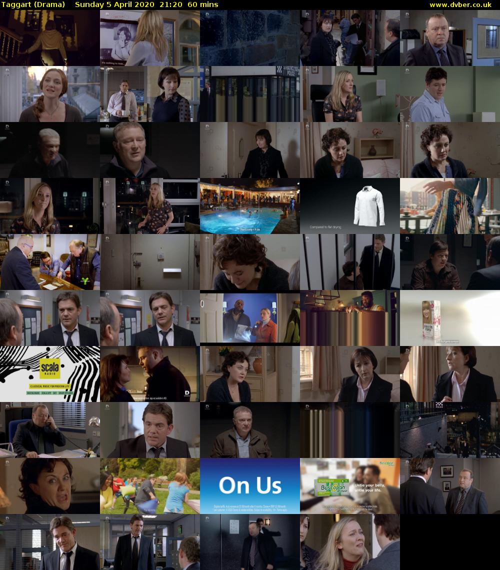 Taggart (Drama) Sunday 5 April 2020 21:20 - 22:20