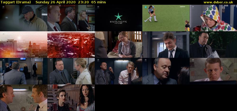 Taggart (Drama) Sunday 26 April 2020 23:20 - 00:25