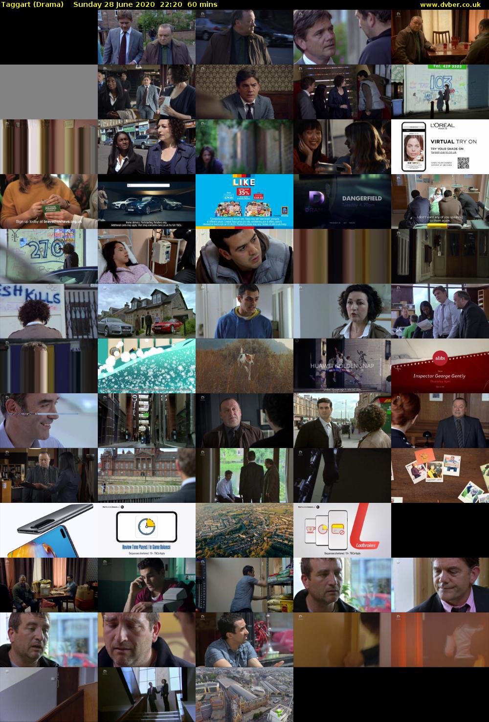 Taggart (Drama) Sunday 28 June 2020 22:20 - 23:20