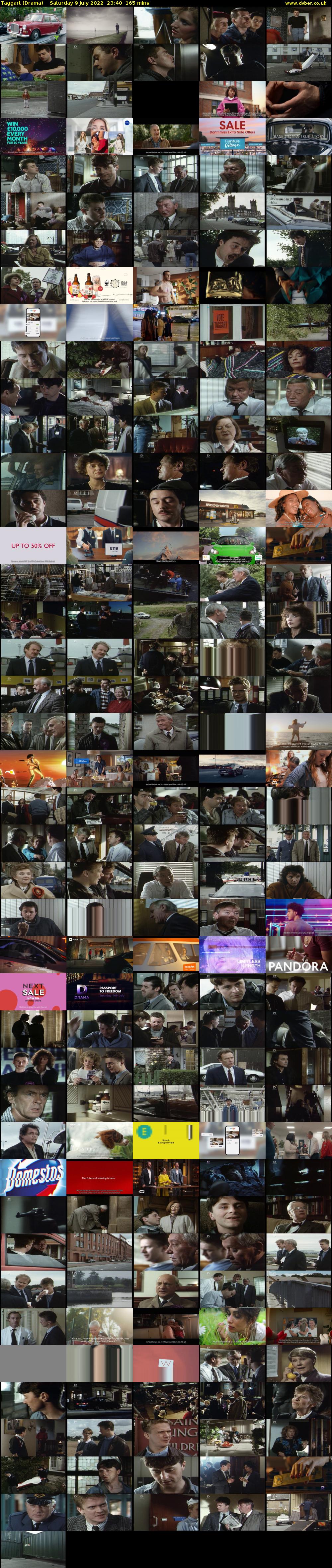 Taggart (Drama) Saturday 9 July 2022 23:40 - 02:25