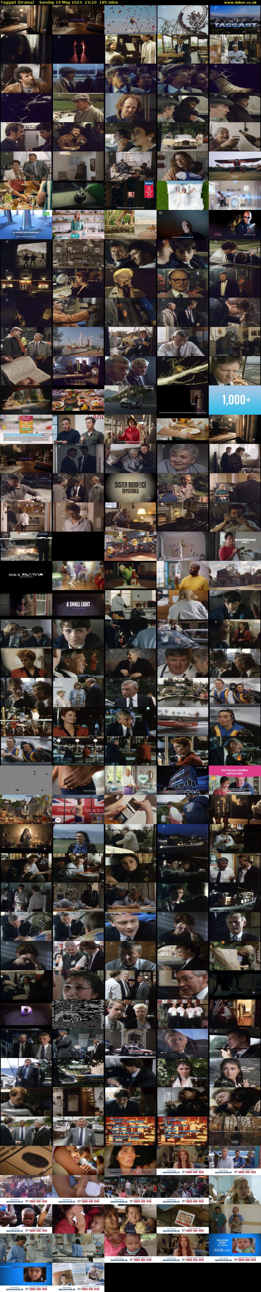 Taggart (Drama) Sunday 19 May 2024 23:20 - 02:25