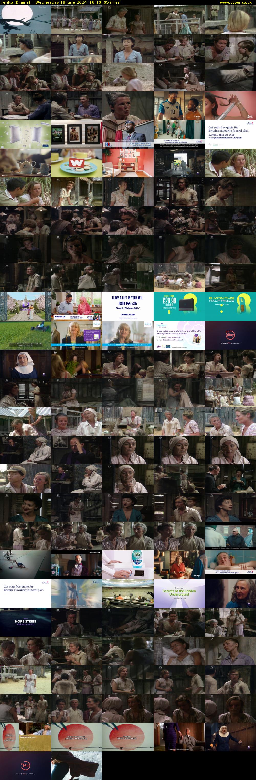 Tenko (Drama) Wednesday 19 June 2024 16:10 - 17:15