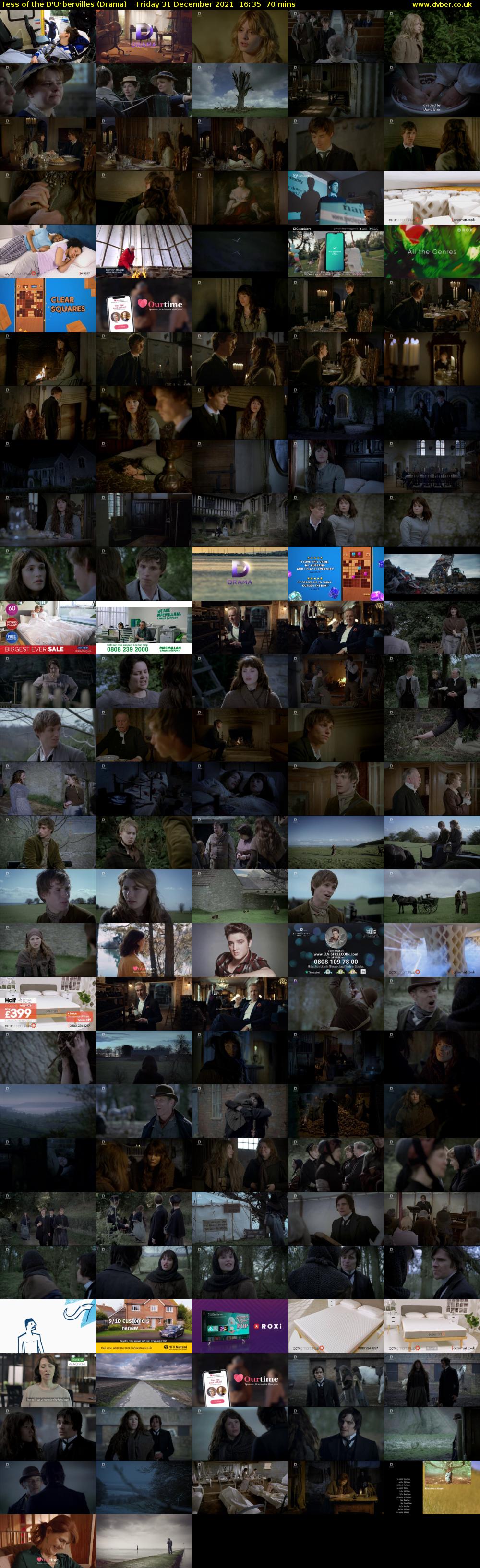 Tess of the D'Urbervilles (Drama) Friday 31 December 2021 16:35 - 17:45