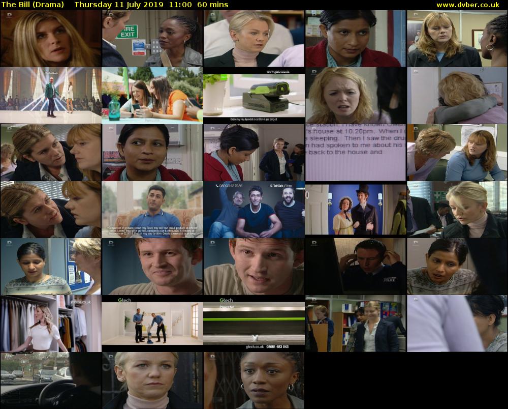 The Bill (Drama) Thursday 11 July 2019 11:00 - 12:00