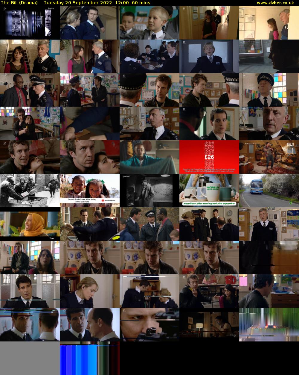 The Bill (Drama) Tuesday 20 September 2022 12:00 - 13:00