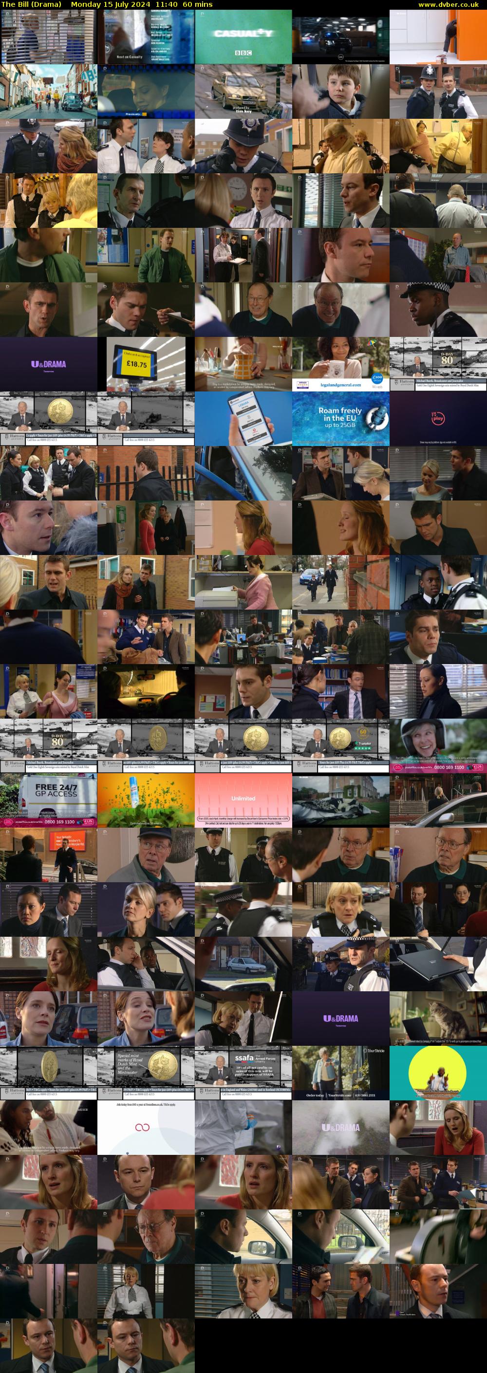 The Bill (Drama) Monday 15 July 2024 11:40 - 12:40