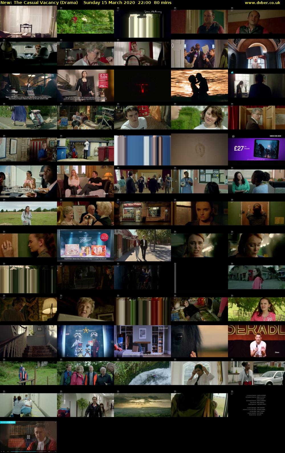 The Casual Vacancy (Drama) Sunday 15 March 2020 22:00 - 23:20