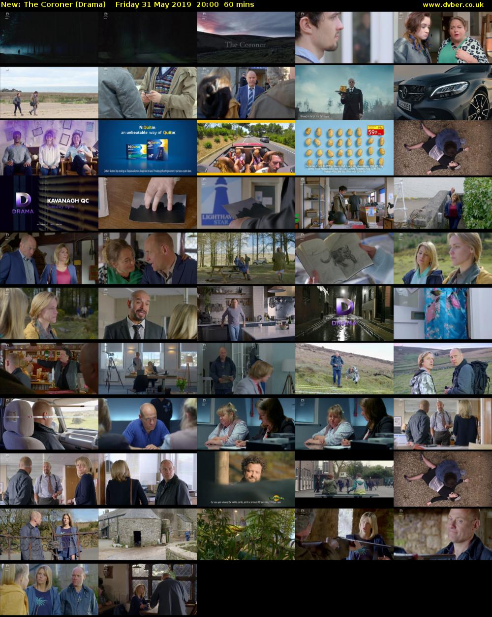The Coroner (Drama) Friday 31 May 2019 20:00 - 21:00