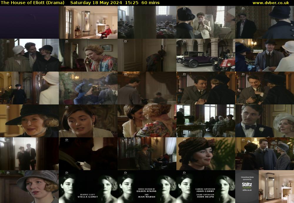 The House of Eliott (Drama) Saturday 18 May 2024 15:25 - 16:25