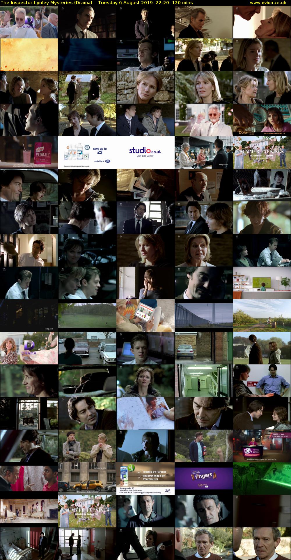 The Inspector Lynley Mysteries (Drama) Tuesday 6 August 2019 22:20 - 00:20