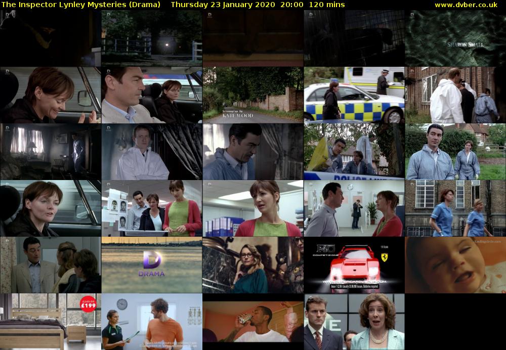 The Inspector Lynley Mysteries (Drama) Thursday 23 January 2020 20:00 - 22:00