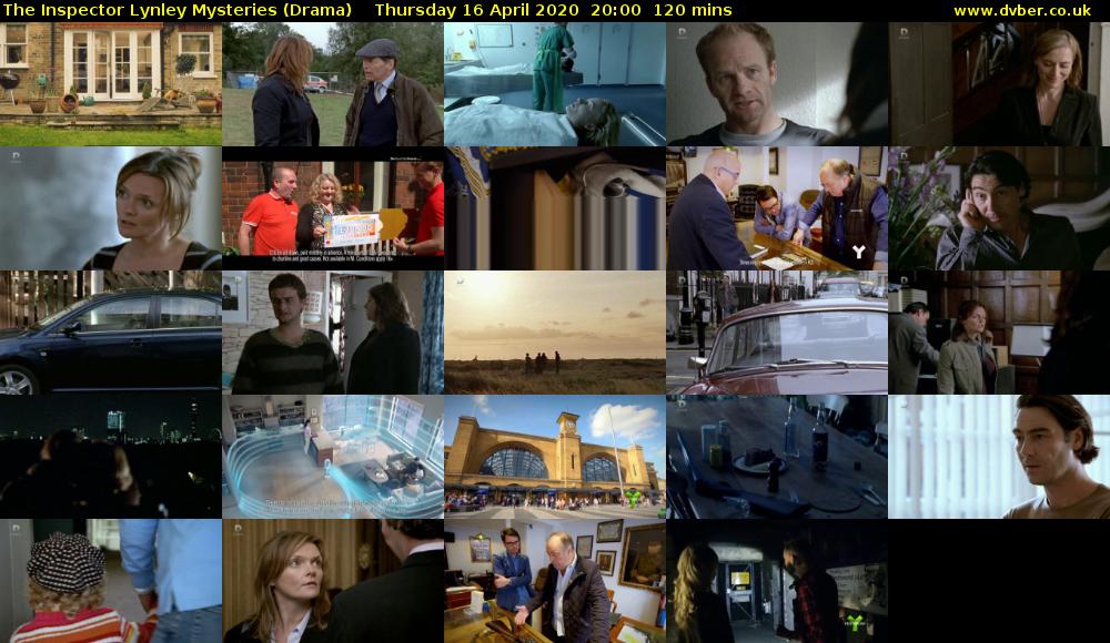 The Inspector Lynley Mysteries (Drama) Thursday 16 April 2020 20:00 - 22:00