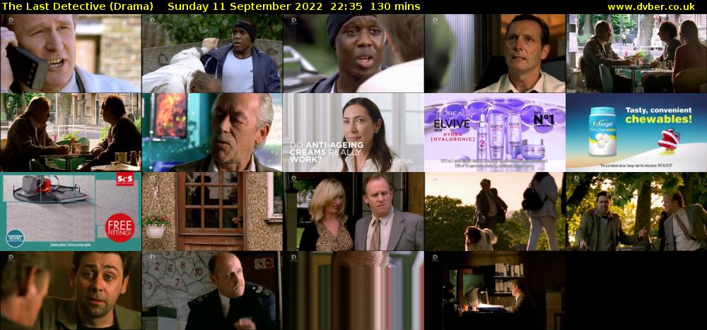 The Last Detective (Drama) Sunday 11 September 2022 22:35 - 00:45