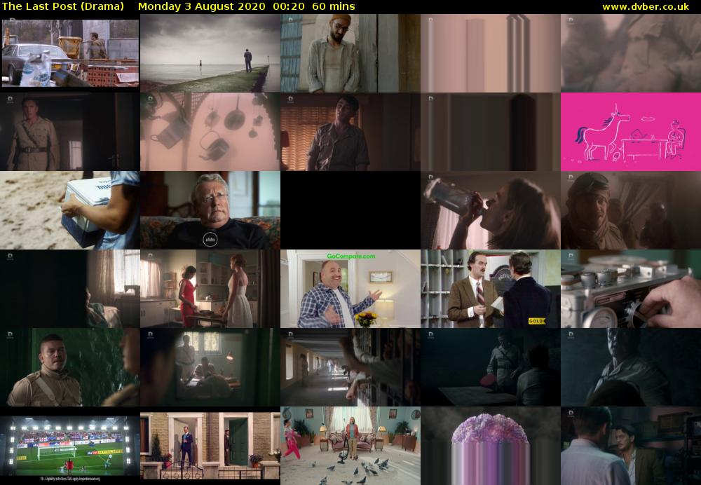The Last Post (Drama) Monday 3 August 2020 00:20 - 01:20