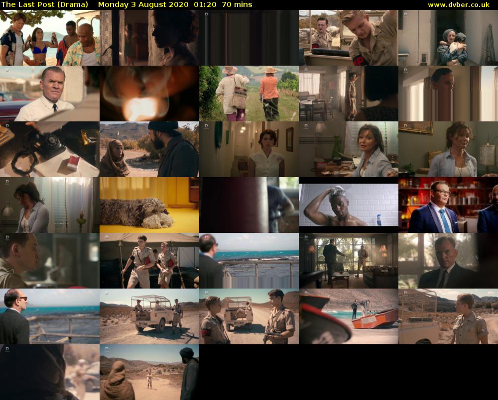 The Last Post (Drama) Monday 3 August 2020 01:20 - 02:30