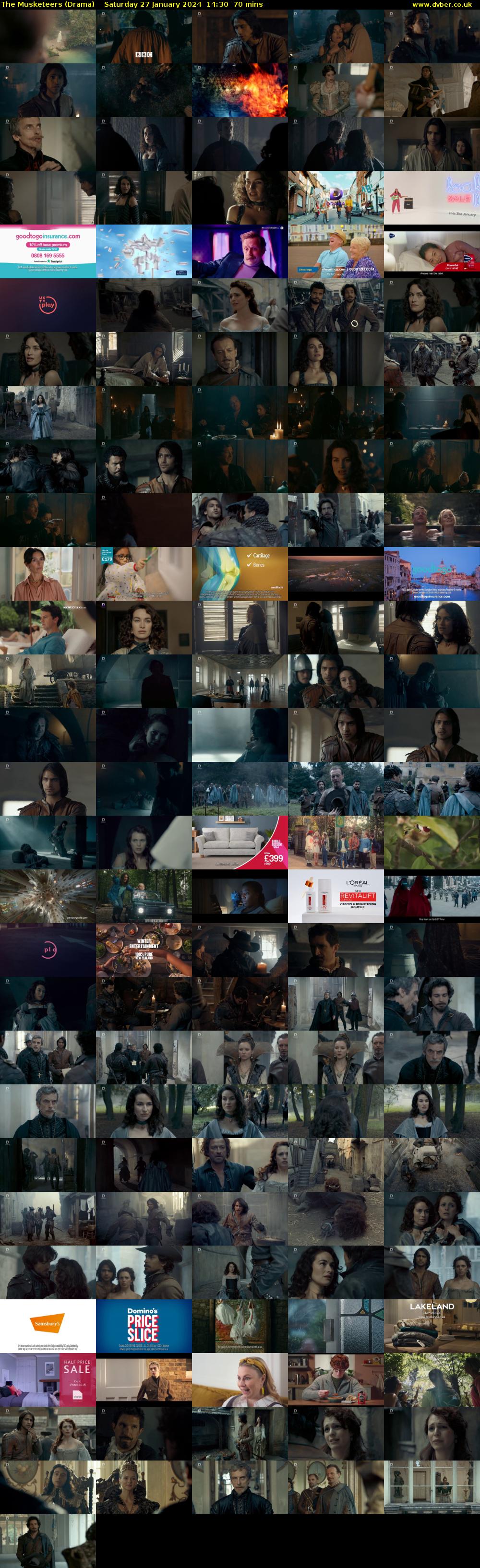 The Musketeers (Drama) Saturday 27 January 2024 14:30 - 15:40