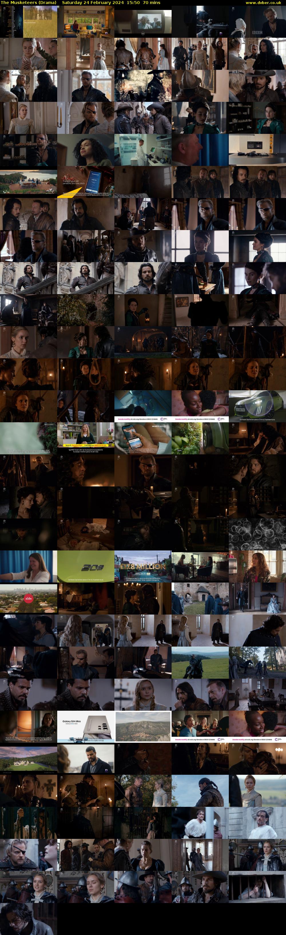 The Musketeers (Drama) Saturday 24 February 2024 15:50 - 17:00